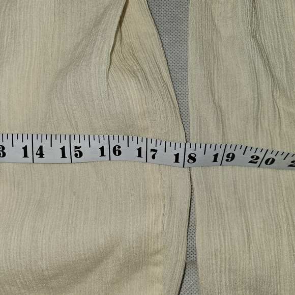 Marisol Wide Leg Elastic Waist Pull On Lined Cotton Plus Size Pants 2X Boho - Picture 6 of 6